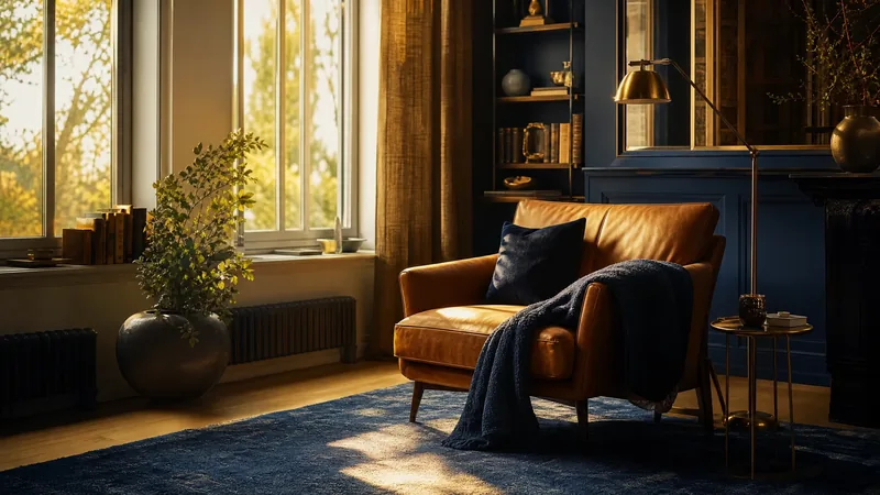 Sunlit sitting room with an armchair and blanket, How to Start an Assisted Living Facility in Minnesota